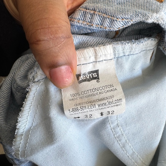 Levi's orange tag Women's Light Blue Jean Shorts - Picture 7 of 8